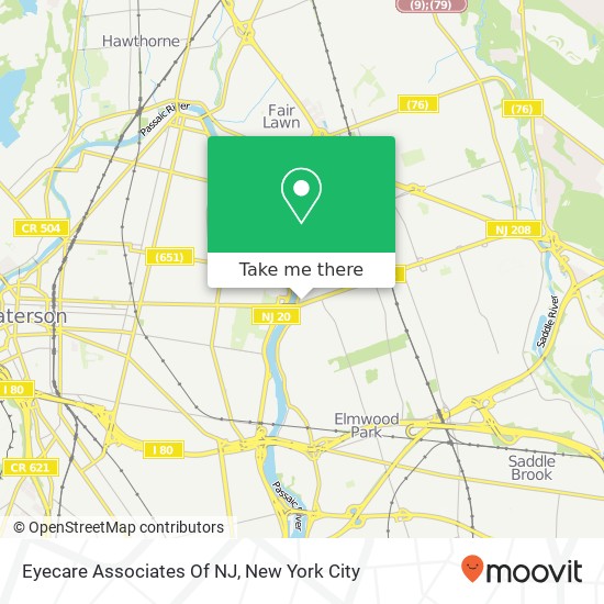 Mapa de Eyecare Associates Of NJ