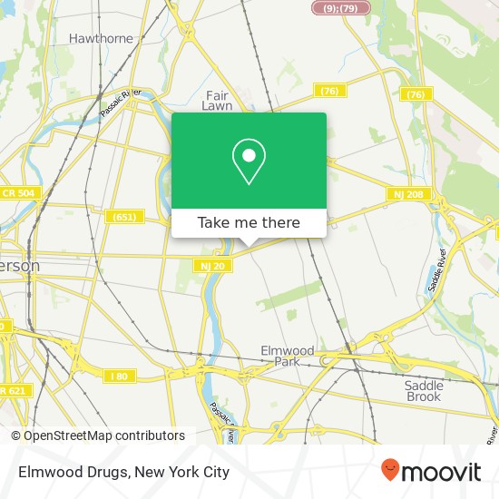 Mapa de Elmwood Drugs