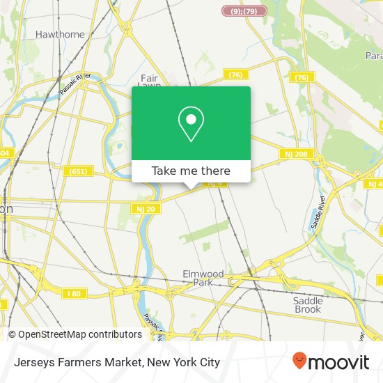 Jerseys Farmers Market map