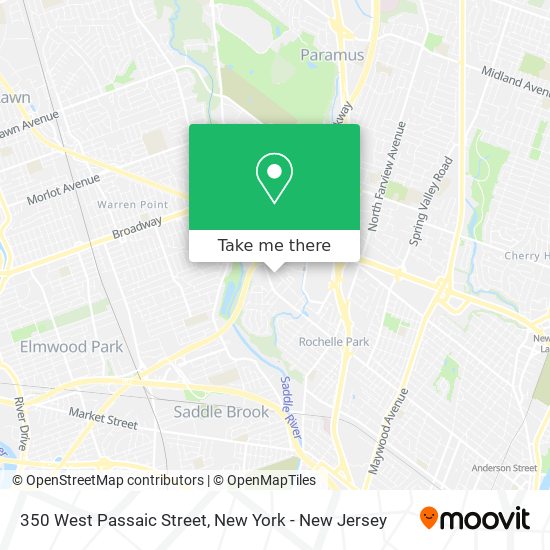 350 West Passaic Street map