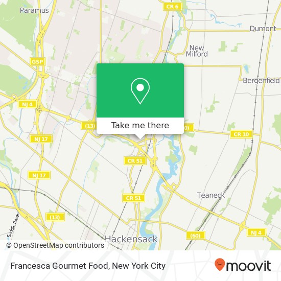 Francesca Gourmet Food map