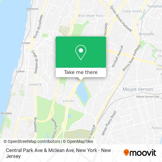 Mapa de Central Park Ave & Mclean Ave