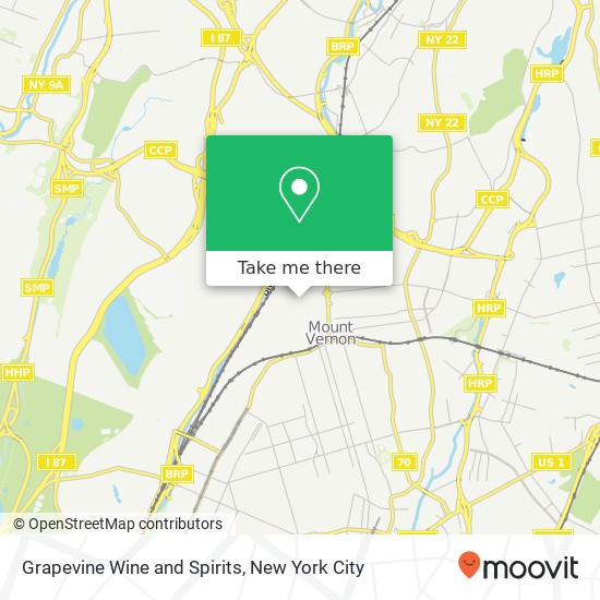 Grapevine Wine and Spirits map