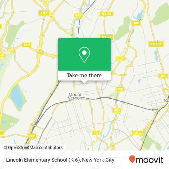 Lincoln Elementary School (K-6) map
