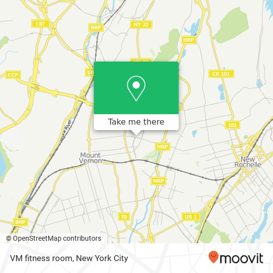 Mapa de VM fitness room