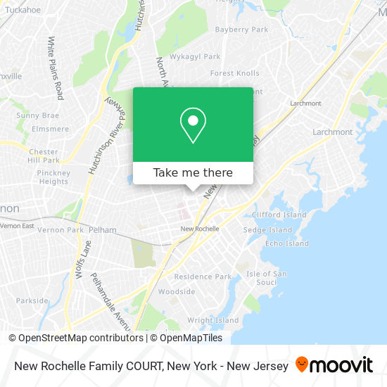 Mapa de New Rochelle Family COURT