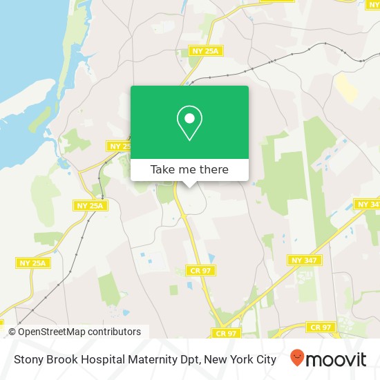 Stony Brook Hospital Maternity Dpt map