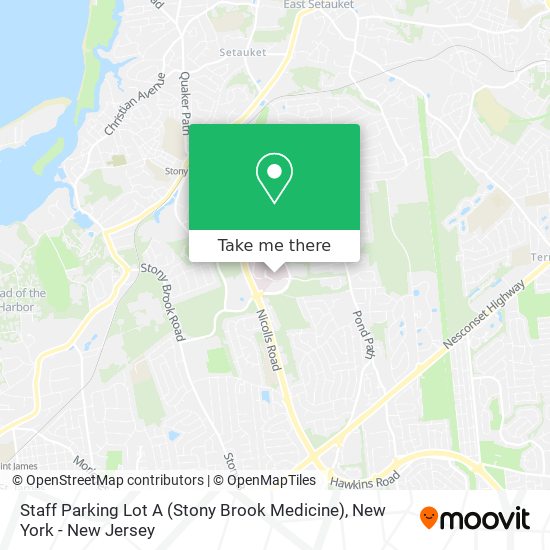 Staff Parking Lot A (Stony Brook Medicine) map