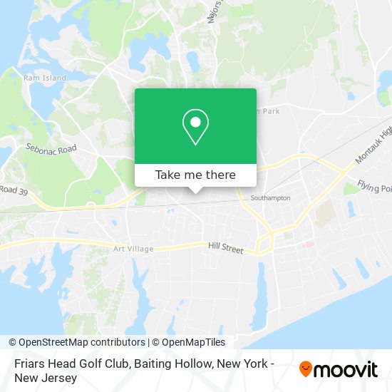 Friars Head Golf Club, Baiting Hollow map