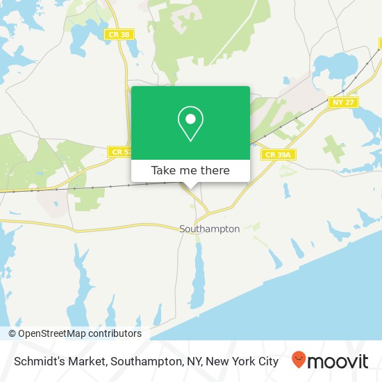 Schmidt's Market, Southampton, NY map