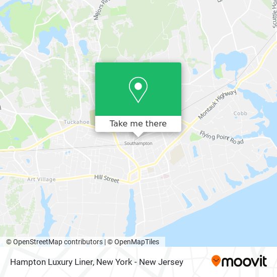 Hampton Luxury Liner map
