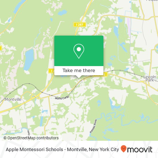 Apple Montessori Schools - Montville map