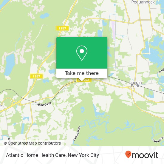 Atlantic Home Health Care map