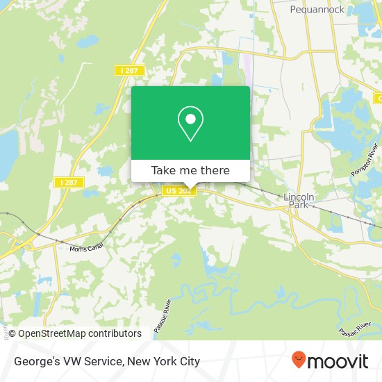 George's VW Service map