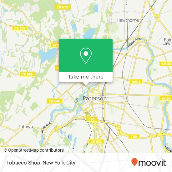 Mapa de Tobacco Shop