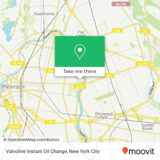 Valvoline Instant Oil Change map