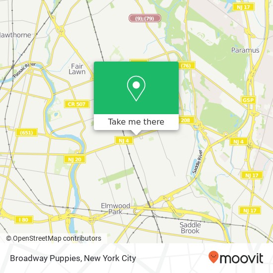Broadway Puppies map