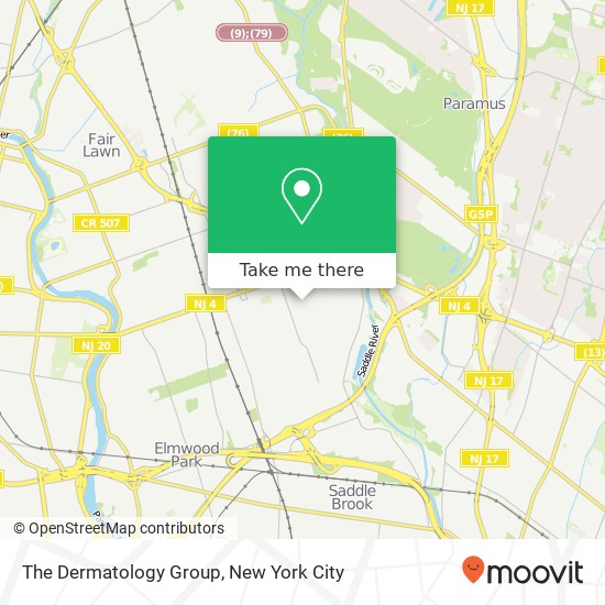 The Dermatology Group map