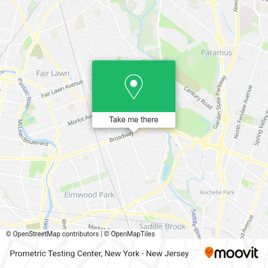 Prometric Testing Center map