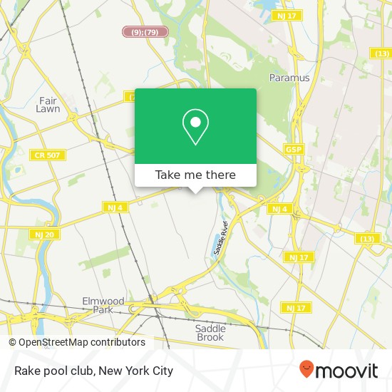 Mapa de Rake pool club