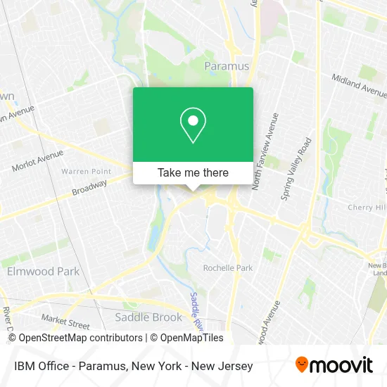 IBM Office - Paramus map
