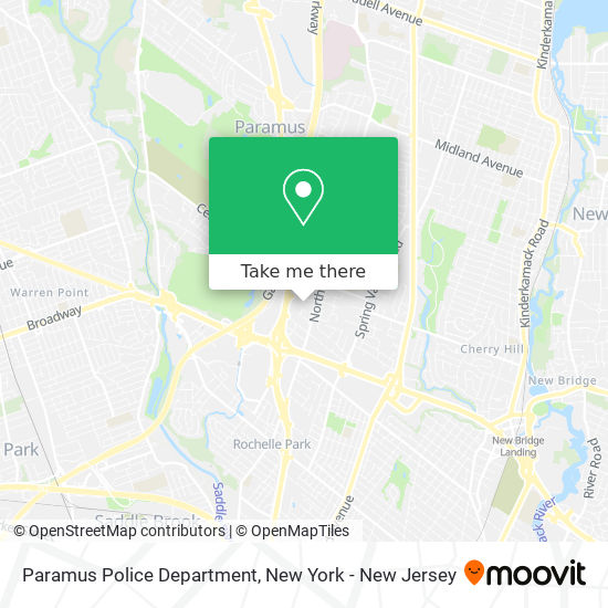 Mapa de Paramus Police Department