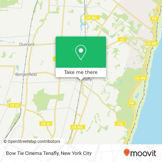 Bow Tie Cinema Tenafly map