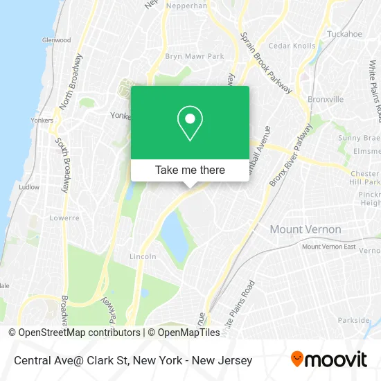 Central Ave@ Clark St map