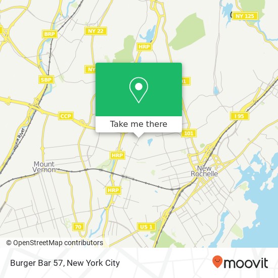 Mapa de Burger Bar 57