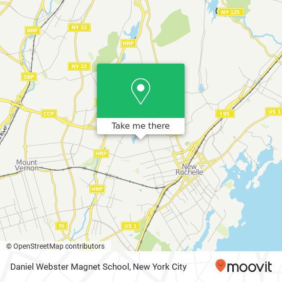 Daniel Webster Magnet School map