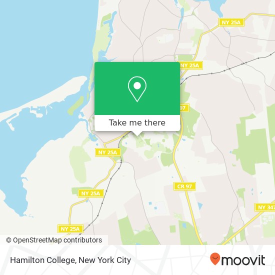 Mapa de Hamilton College