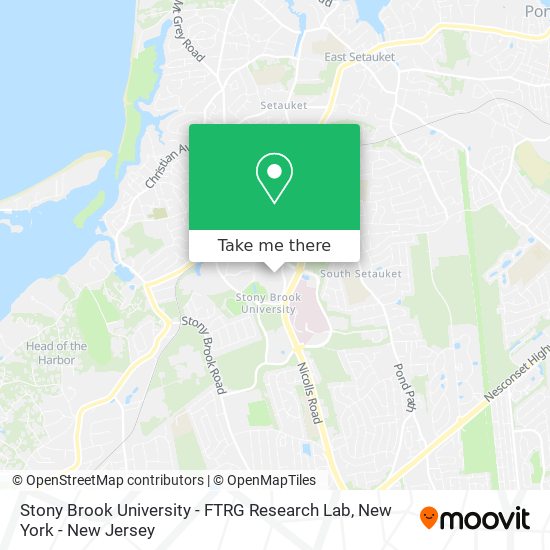 Mapa de Stony Brook University - FTRG Research Lab