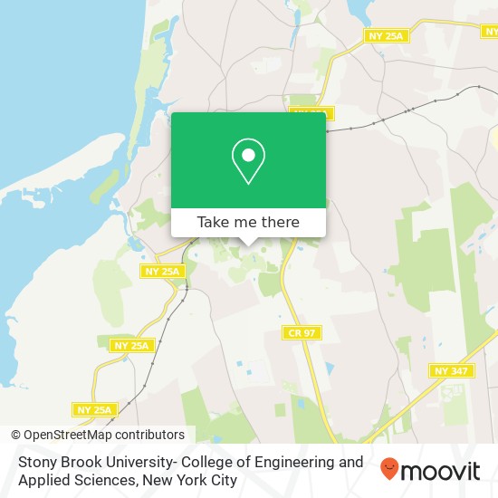 Mapa de Stony Brook University- College of Engineering and Applied Sciences