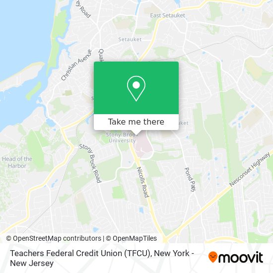 Teachers Federal Credit Union (TFCU) map