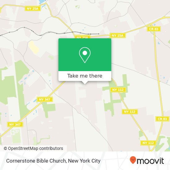 Cornerstone Bible Church map