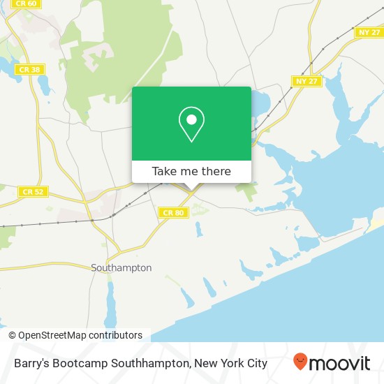 Barry's Bootcamp Southhampton map