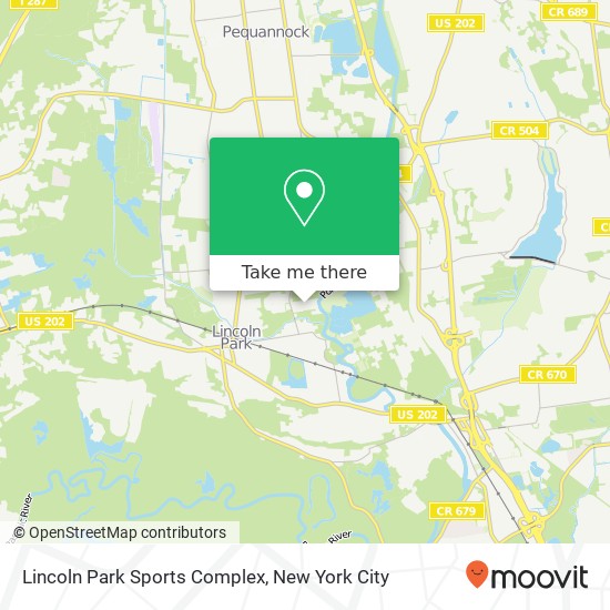 Lincoln Park Sports Complex map