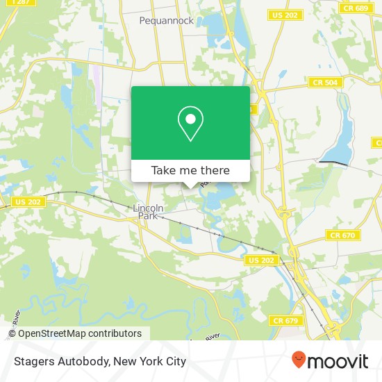 Stagers Autobody map