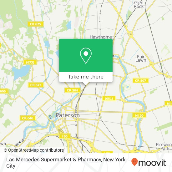 Las Mercedes Supermarket & Pharmacy map