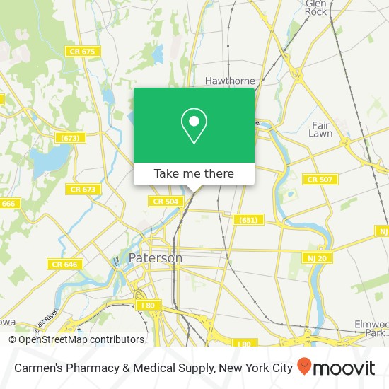 Carmen's Pharmacy & Medical Supply map