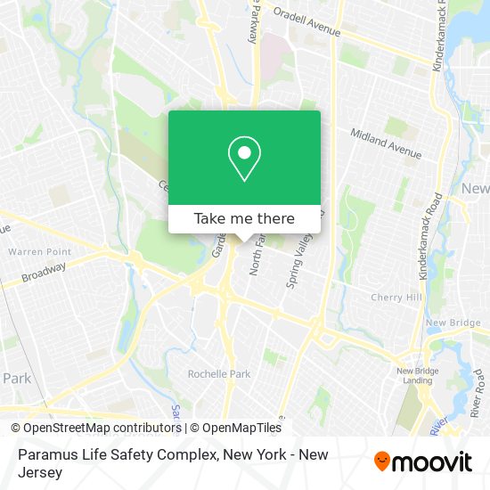 Paramus Life Safety Complex map