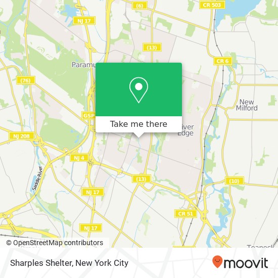 Sharples Shelter map