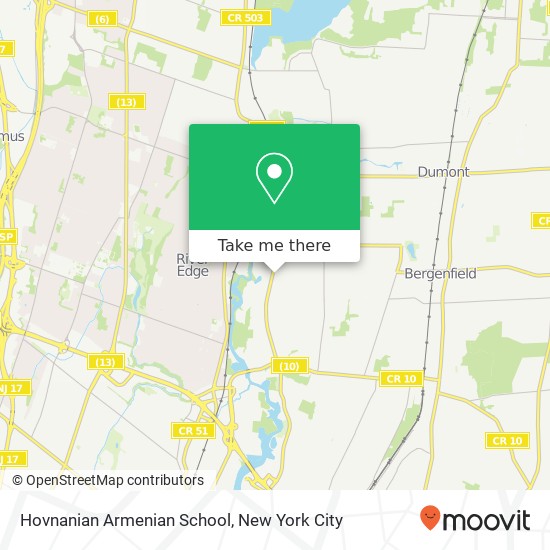 Mapa de Hovnanian Armenian School