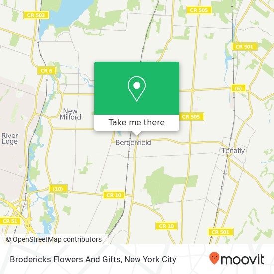 Mapa de Brodericks Flowers And Gifts