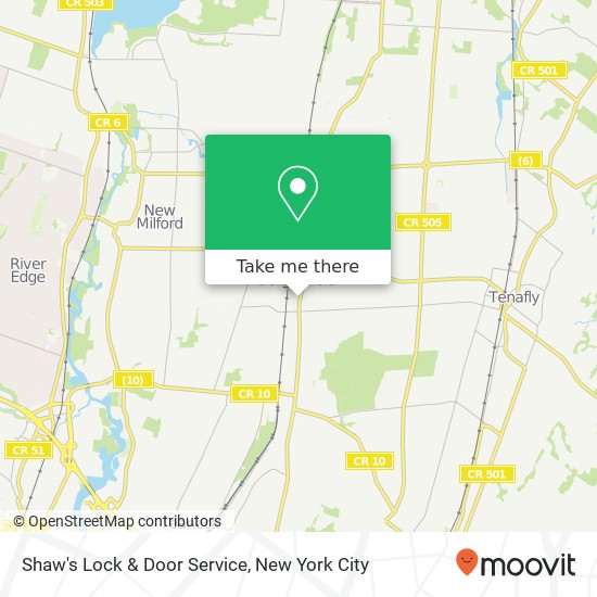 Shaw's Lock & Door Service map