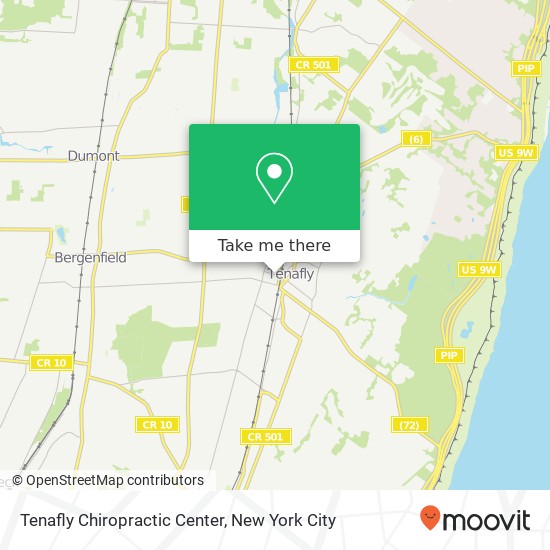 Tenafly Chiropractic Center map