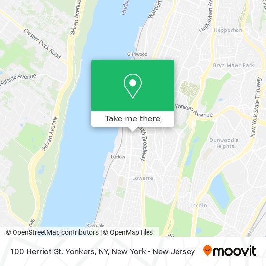 100 Herriot St. Yonkers, NY map