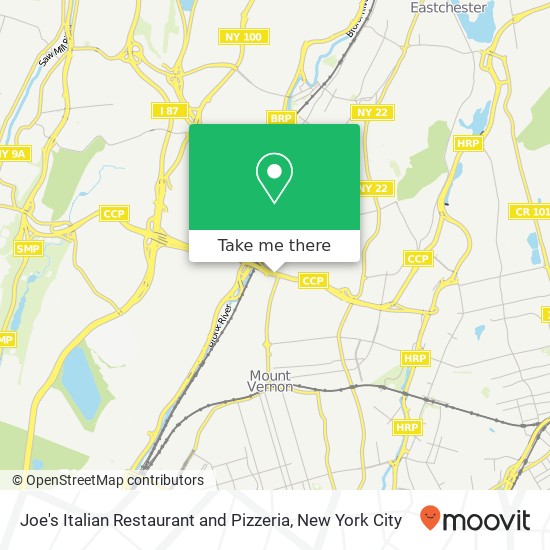 Joe's Italian Restaurant and Pizzeria map