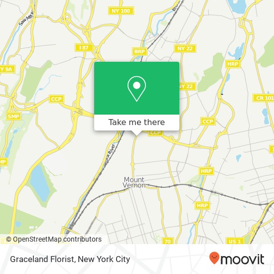 Graceland Florist map