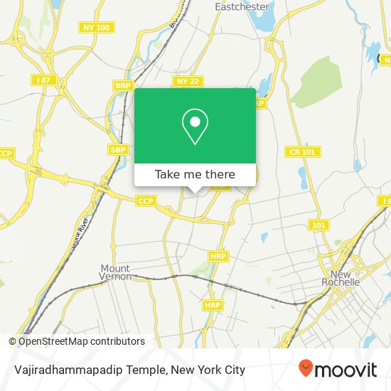 Mapa de Vajiradhammapadip Temple